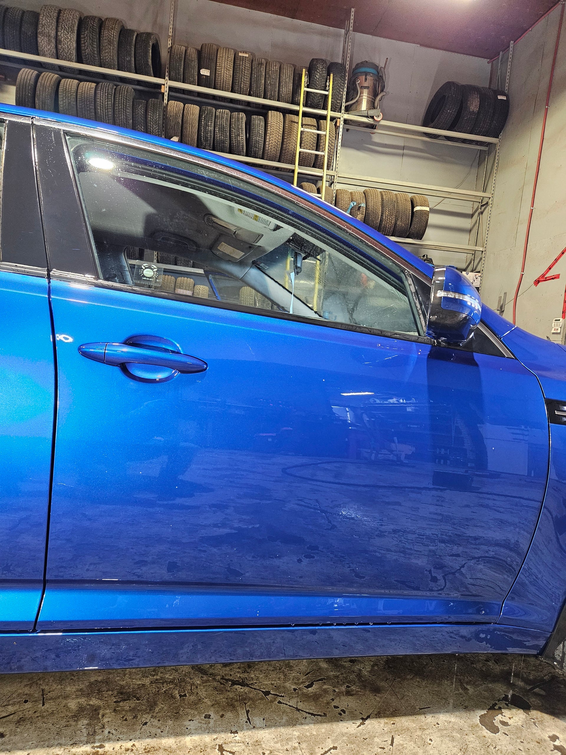Passenger Side Front Door - 2012 Kia Optima (Blue, Grade A Condition)