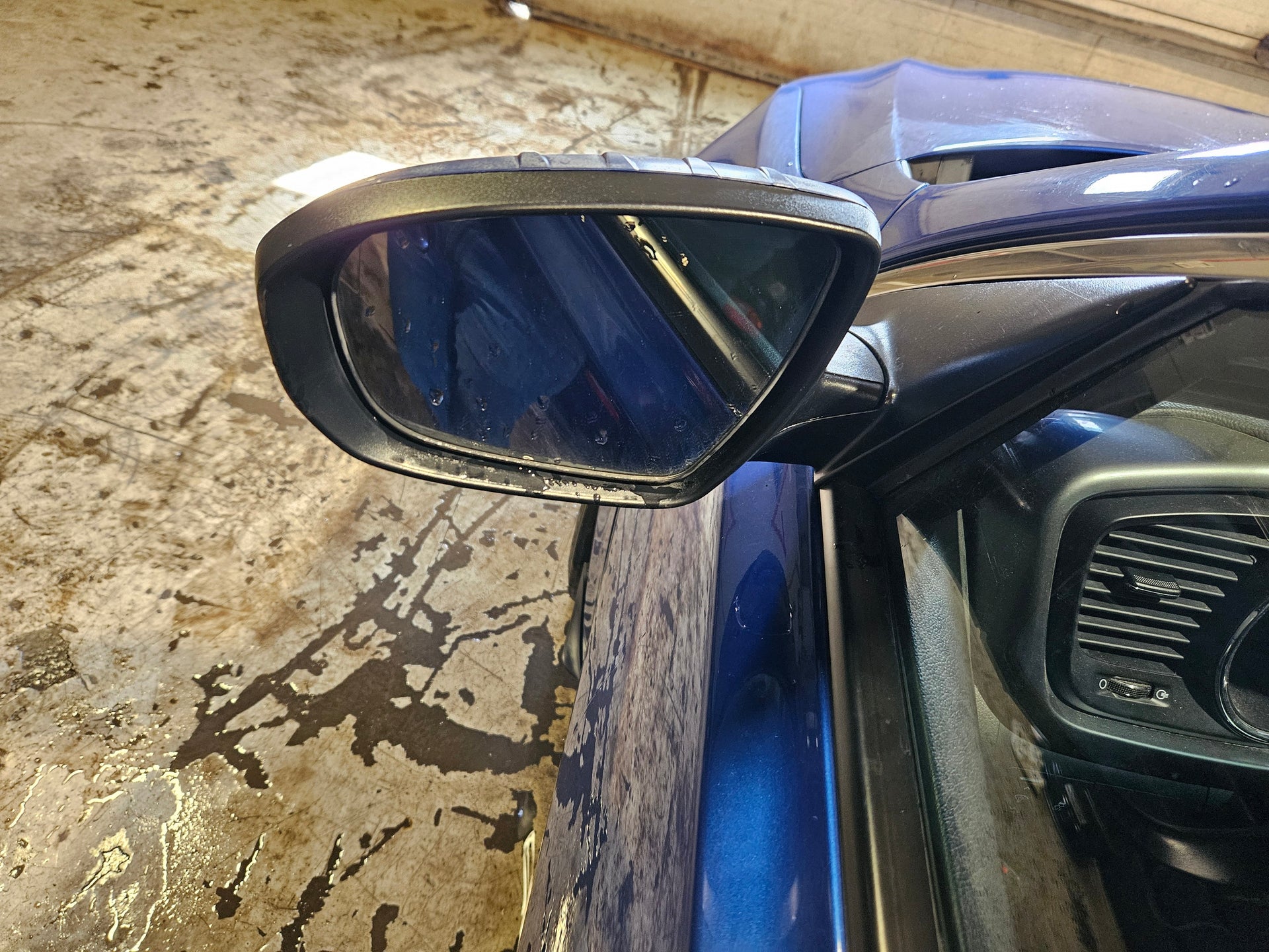 Driver Side Mirror - 2012 Kia Optima (Blue, Manual, Grade A Condition)