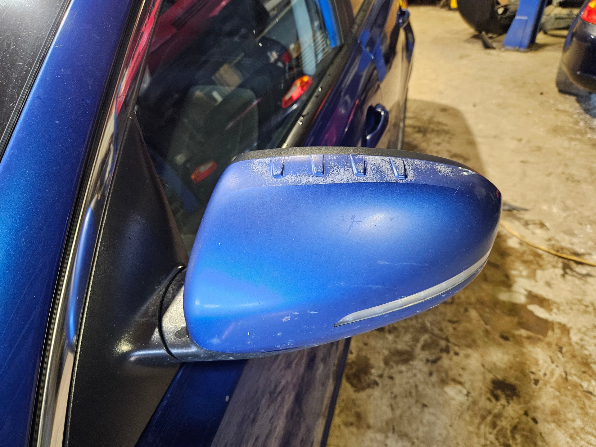 Driver Side Mirror - 2012 Kia Optima (Blue, Manual, Grade A Condition)