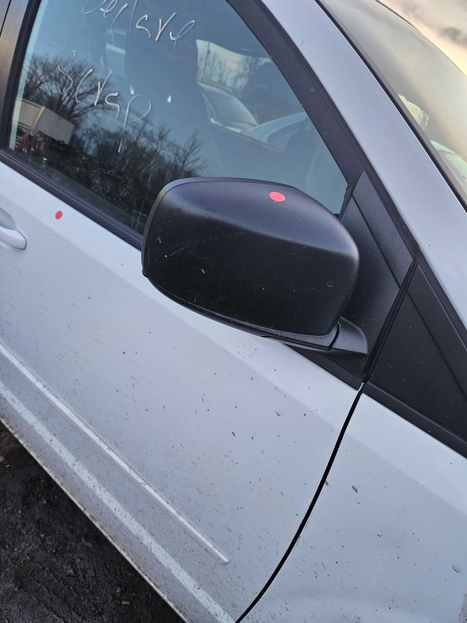 Passenger Side Mirror - 2015  Dodge Grand Caravan SE 2WD (Black, Grade A Condition)